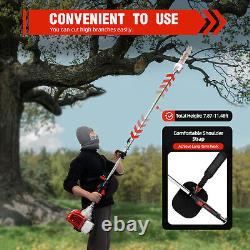 16ft Gas Trimmer Saw Tree Trimmer Chainsaw Gas Powered Pole Saw Pruner Pruning