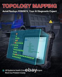 2024 Autel MS909CV Top Intelligent Diagnostic Scanner for Semi Heavy Duty Truck
