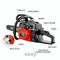 2-Cycle 3.5HP Gas Powered Chainsaw withCarry Bag & Tool Kit for Wood Cutting NEW