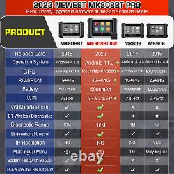 Autel MaxiCOM MK808BT PRO+BT506+MV108S OBD2 Diagnostic Scanner Upgrade Of MK808S