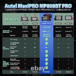 Autel Scanner MaxiPRO MP808BT PRO Kits Automotive Diagnostic Tool 2 Year updated