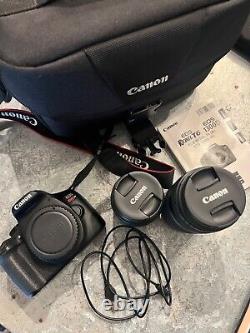 Canon EOS Rebel T6 DSLR Camera with 18-55mm and 75-300mm Lenses Premium Kit