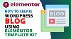 Create Wordpress Blog Using Elementor Template Kit Elementor Template Tutorial