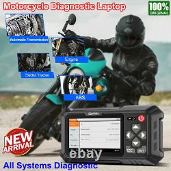Motorbike Full Scan Diagnostic Code Reader Tool OBD2 Motorcycle Scanner Kit NEW