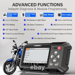 Motorcycle Scanner Diagnostic All System Obd2 Code Reader Coding Programming Kit