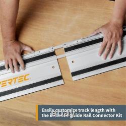 Powertec Saw Track Rail Kit Versatile Compatible High Precision Moisture Proof