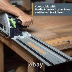 Powertec Saw Track Rail Kit Versatile Compatible High Precision Moisture Proof