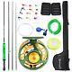 Standard Fly Fishing Combo Starter Kit, 5/6 Weight 9' Fly Rod With